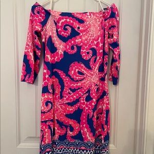 Ikat Blue Laurana Dress Size Small
